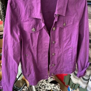 Women’s purple shirt jacket